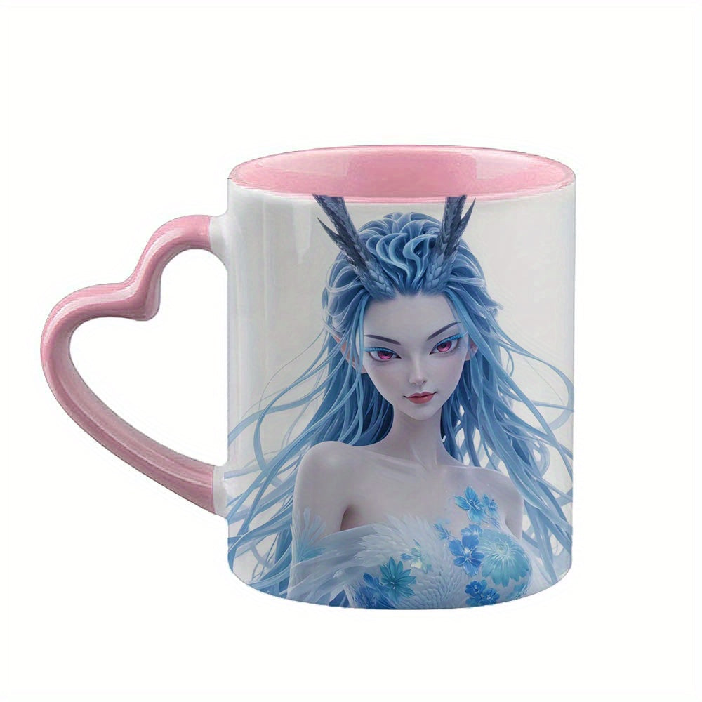 Nezha QCup LoveHandle Mug for Tea  Coffee - TrendVerseHub