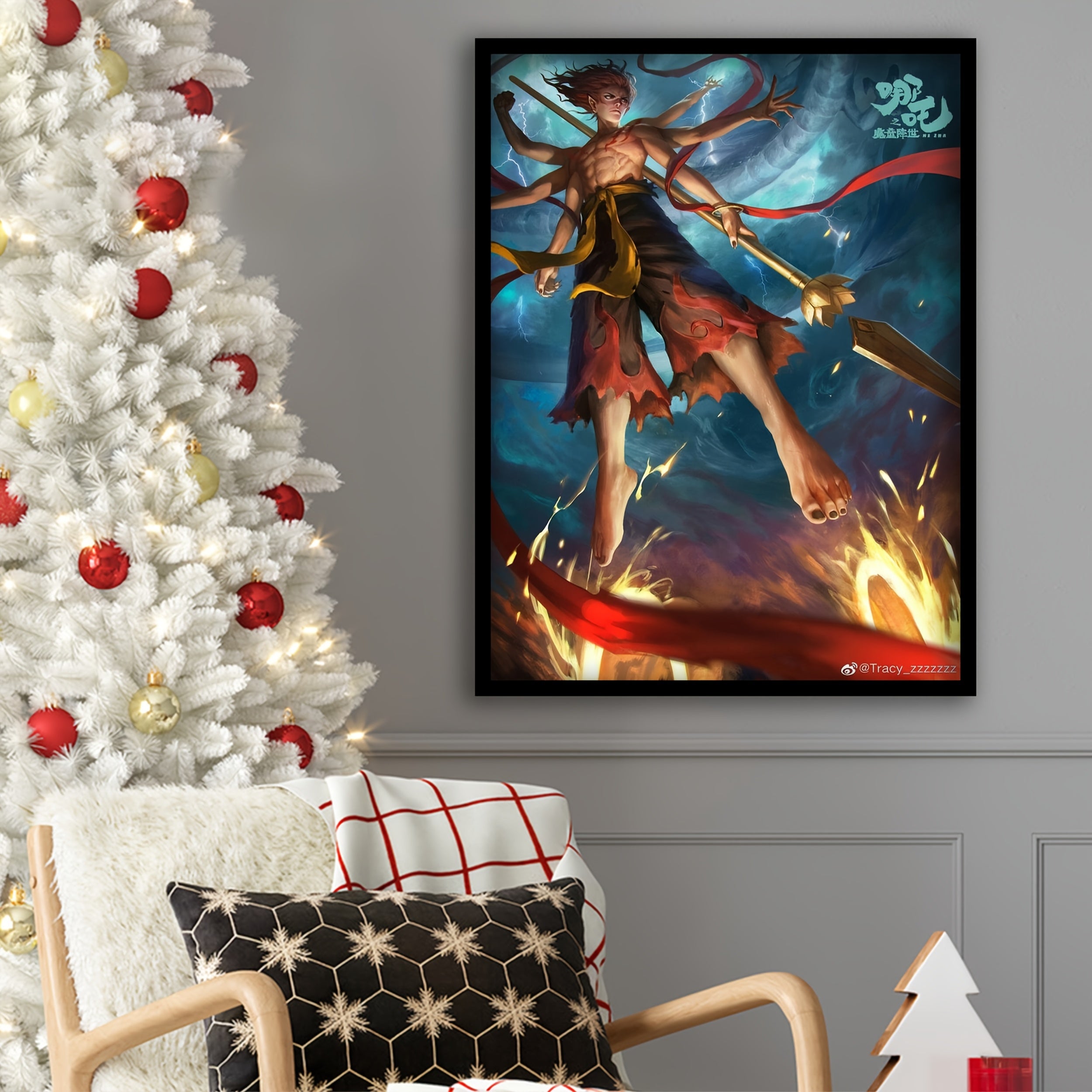 Art Deco Nezha Timeless Wall Art for Any Space - TrendVerseHub