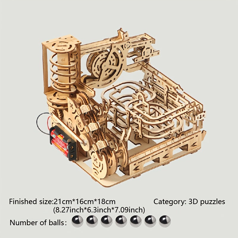 Wooden Treble Clef Ball Track 3D Puzzle Challenge - TrendVerseHub