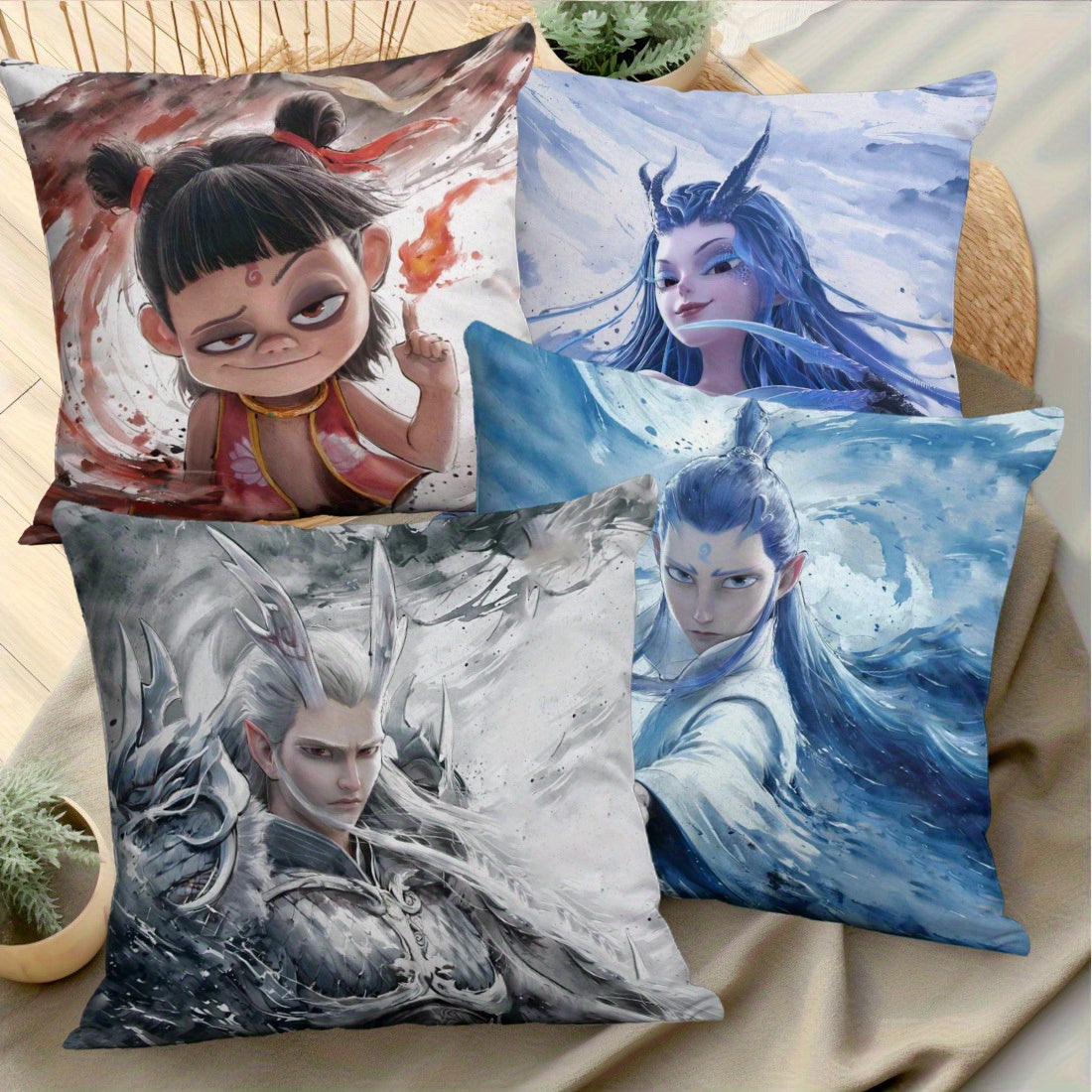 Nezha Anime Pillow Covers Inspire Your Home Decor - TrendVerseHub