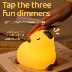 Capybara Night Light Cute Rechargeable Soothing Sleep - TrendVerseHub