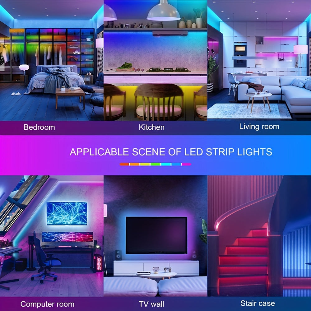 Smart LED Strip Lights Sync Color  Party - TrendVerseHub