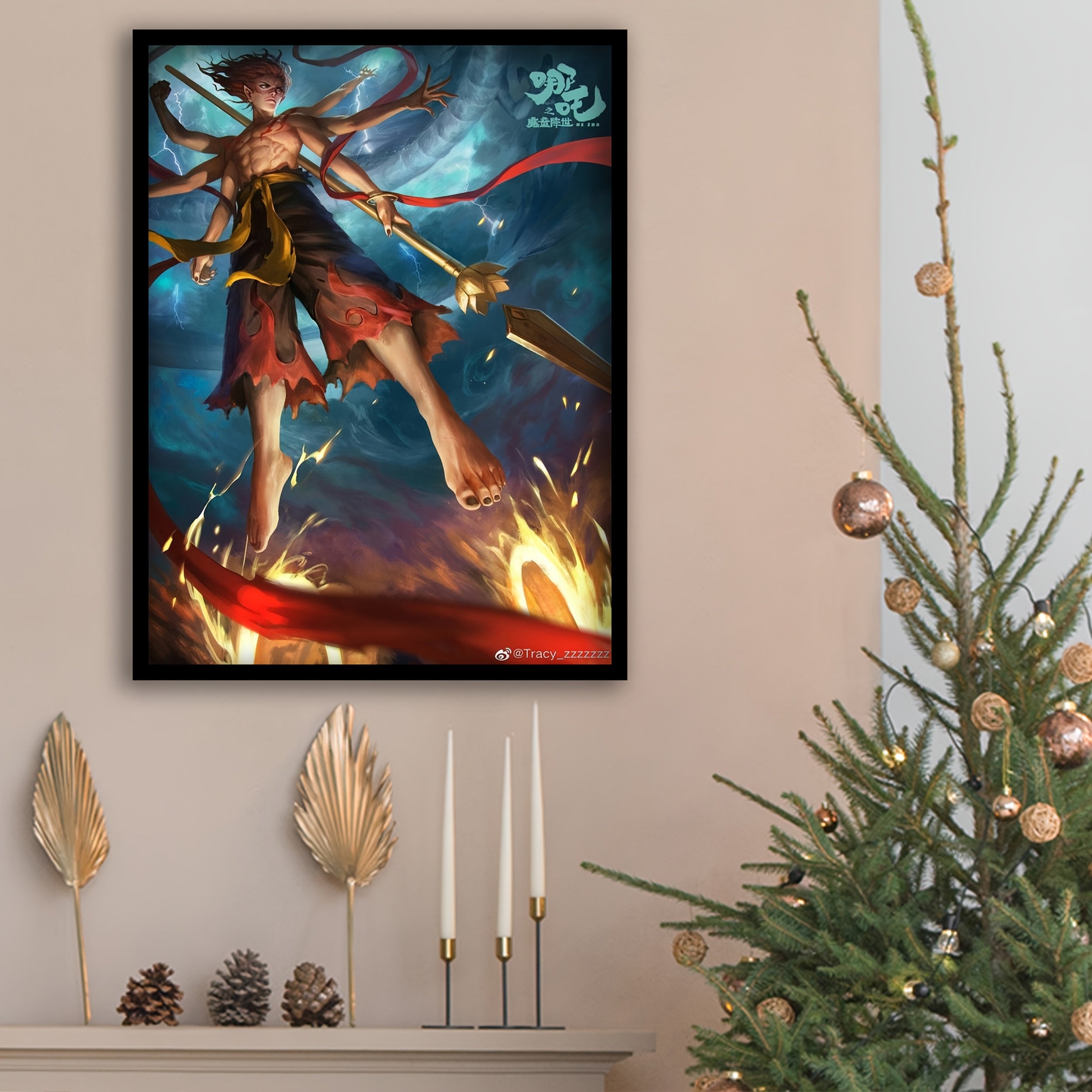 Art Deco Nezha Timeless Wall Art for Any Space - TrendVerseHub