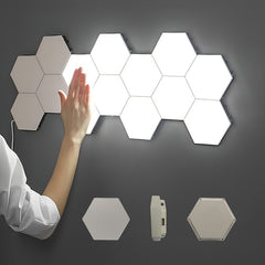 Smart Touch Hexagon Lights DIY Style Brighten Any Space - TrendVerseHub