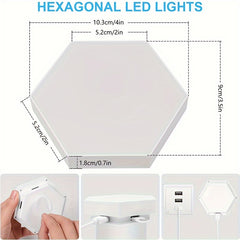 Smart Touch Hexagon Lights DIY Style Brighten Any Space - TrendVerseHub