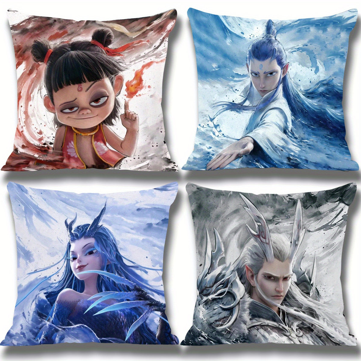 Nezha Anime Pillow Covers Inspire Your Home Decor - TrendVerseHub