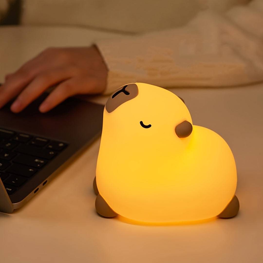 Capybara Night Light Cute Rechargeable Soothing Sleep - TrendVerseHub