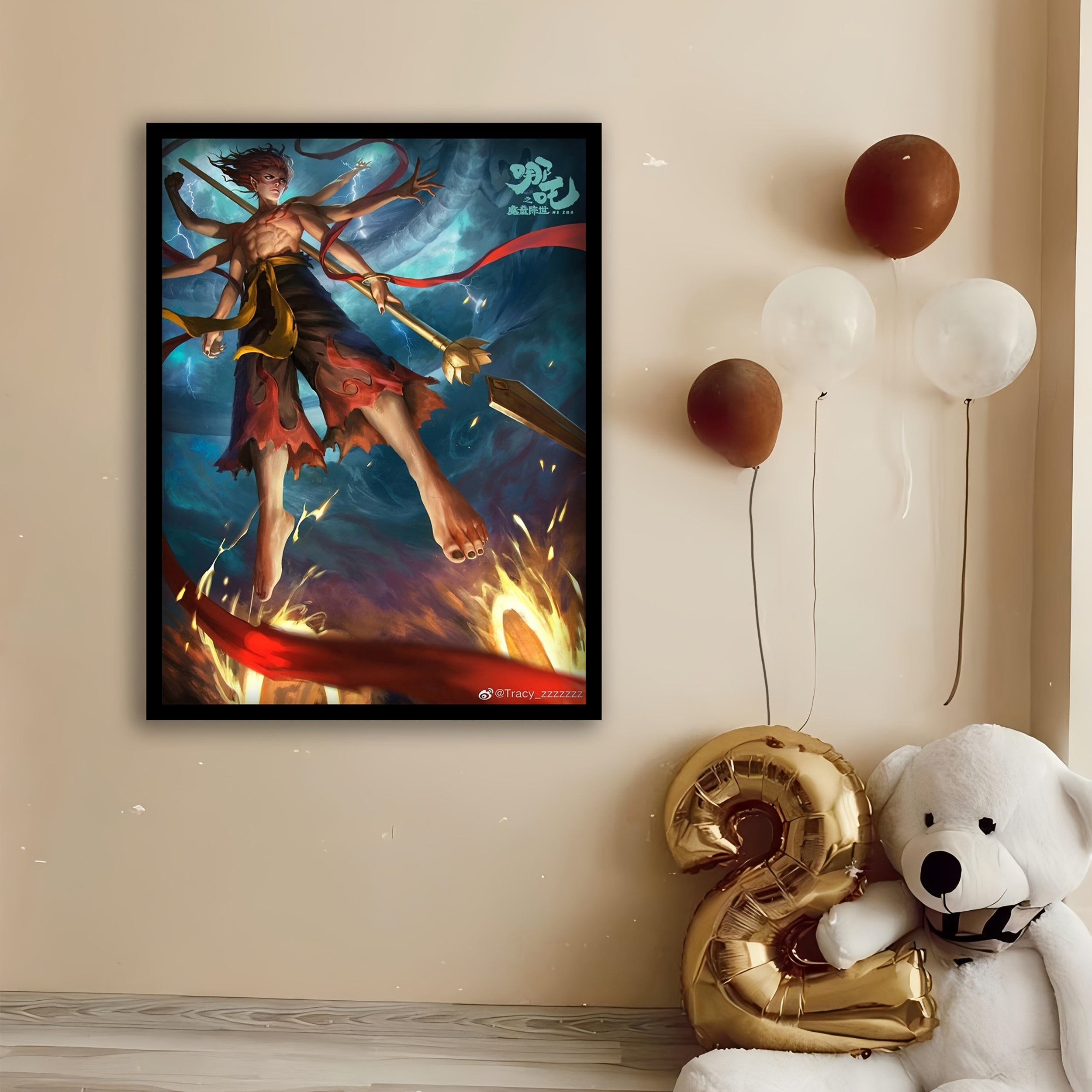 Art Deco Nezha Timeless Wall Art for Any Space - TrendVerseHub