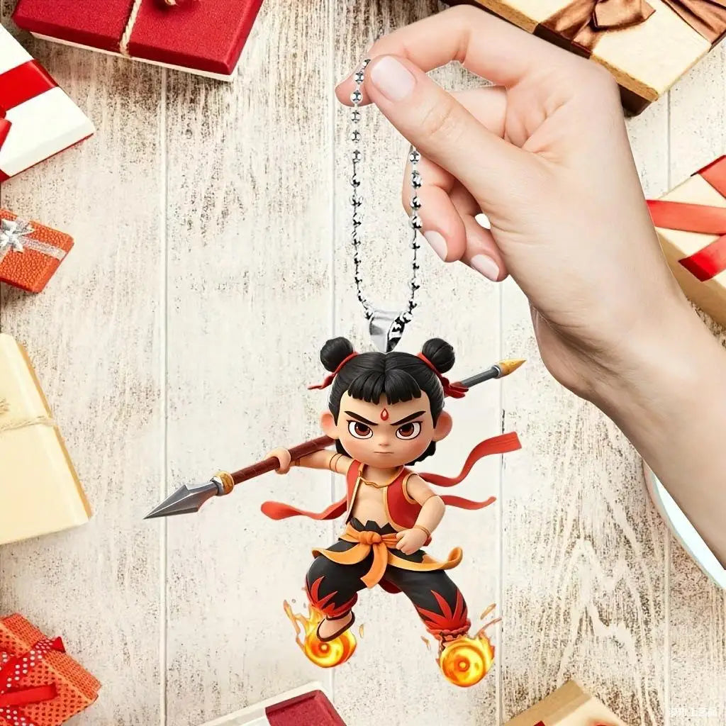 Nezha Cartoon Charm 2025s Cute Versatile Pendant - TrendVerseHub