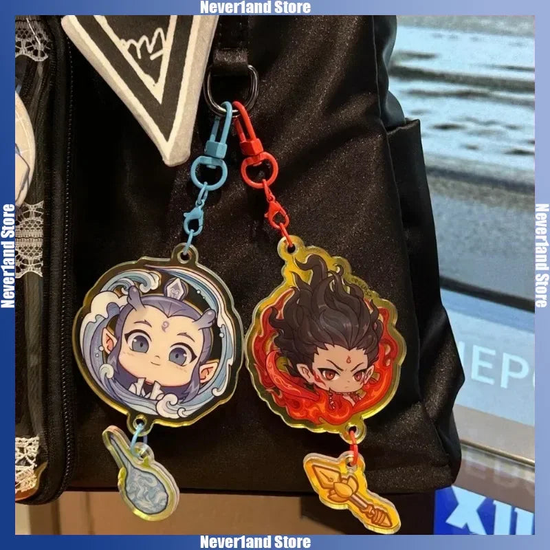 Nezha  Aobing Acrylic Charms  Keychains - TrendVerseHub