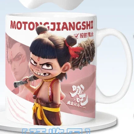 Nezha  Ao Bing Cute Ceramic Lovers Coffee Cups - TrendVerseHub