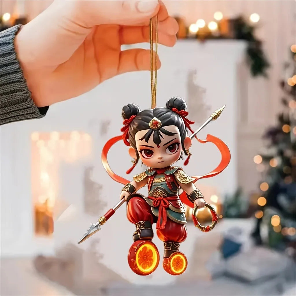 Nezha Cartoon Charm 2025s Cute Versatile Pendant - TrendVerseHub