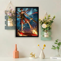 Art Deco Nezha Timeless Wall Art for Any Space - TrendVerseHub