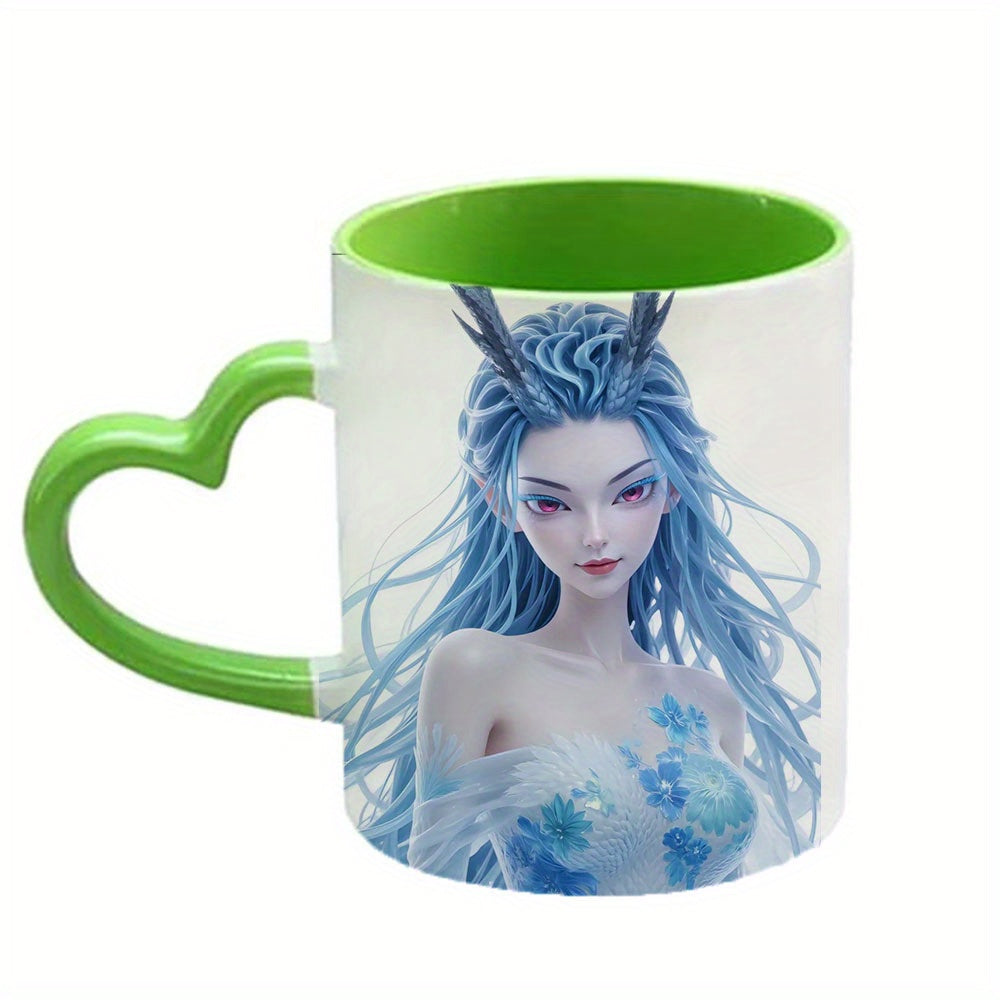 Nezha QCup LoveHandle Mug for Tea  Coffee - TrendVerseHub