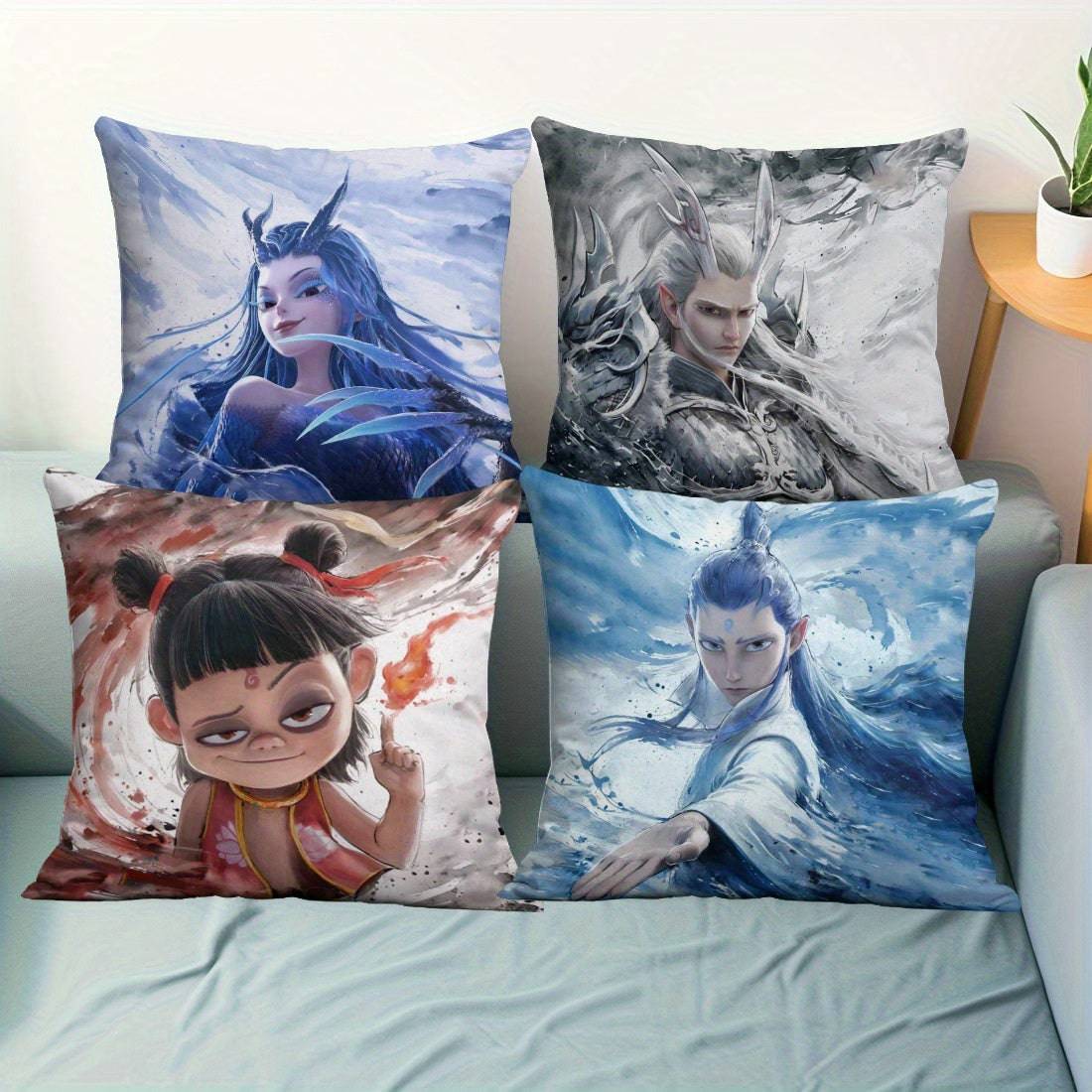 Nezha Anime Pillow Covers Inspire Your Home Decor - TrendVerseHub