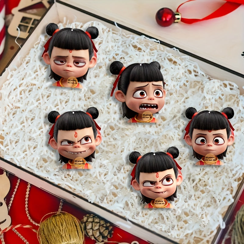 Nezha Acrylic Ornaments Classic Charms Festive Fun - TrendVerseHub